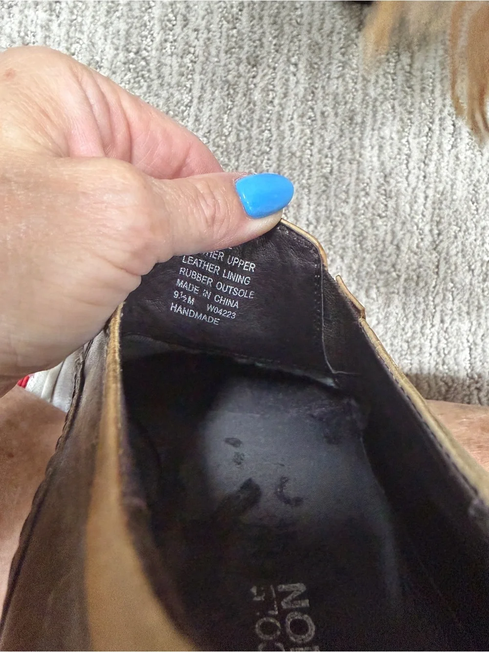 Me a Kenneth Cole Reaction Brown Distressed Loafers Size 9.5 M